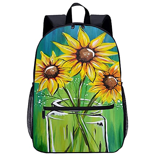 Sac à dos arrangement floral en 3D élégant et spacieux pour l'école