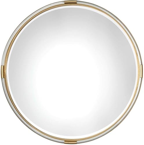 Uttermost Espejo redondo dorado Mackai