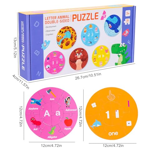 Jouet éducatif en bois double face avec planches à compter