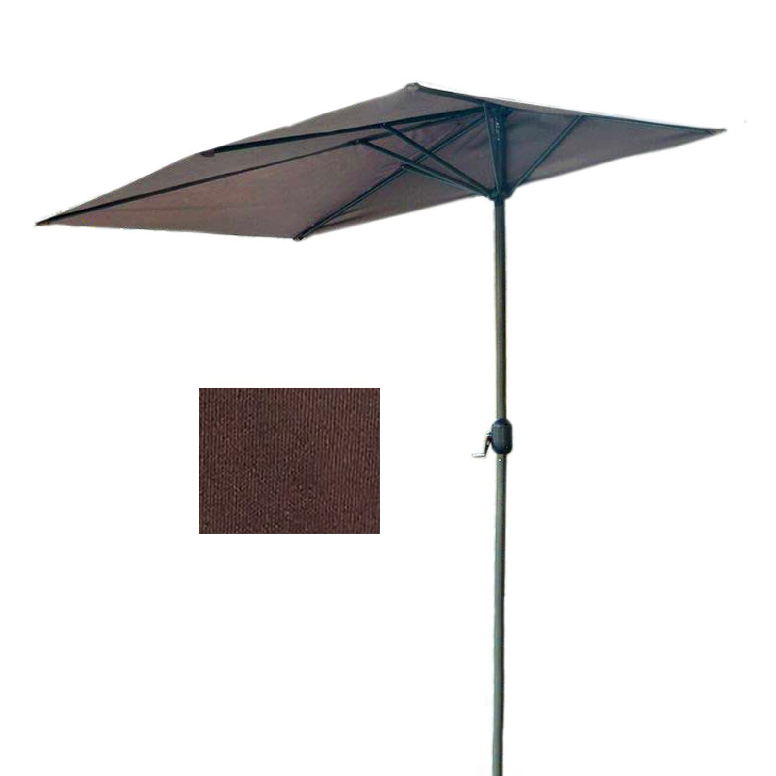 Parasol de patio rectangular 2.5x1.2m con costillas resistentes para jardin 8