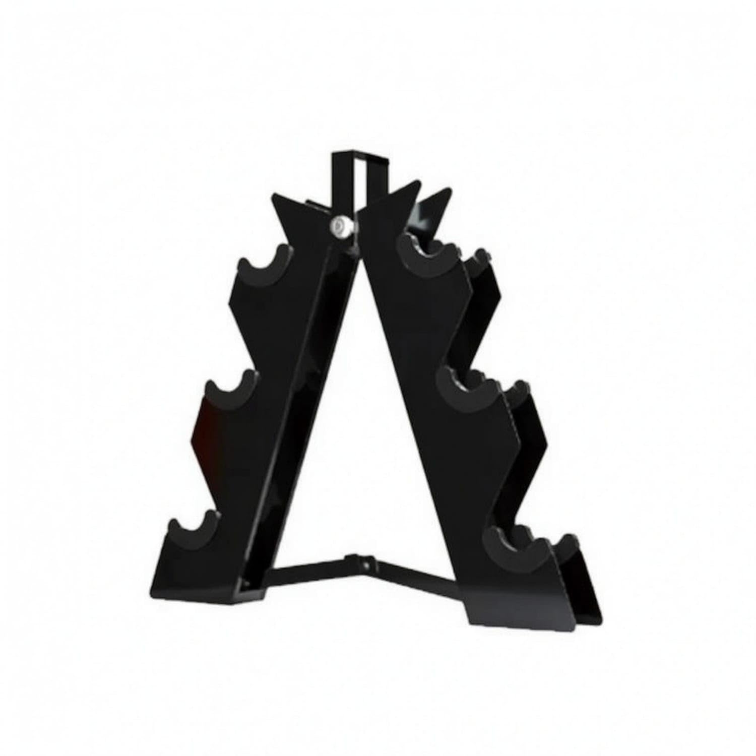 Black Steel Dumbbell Rack Compact Dumbbell Storage Rack Space-Saving Weight Stand Stable, Black, Portable 3-tier a|Weight Storage|Sporting Goods-image-47