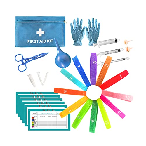 Tlsiod Pet Whelping Kit For 12 Puppies Birth, Keeping Kitten Dogs Cats Breeding Feeding Sets Supplies (Blue) #TOP1