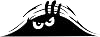 Bagajdan Bakan Adam Oto Sticker Araba Sticker 25 x 10 cm Siyah