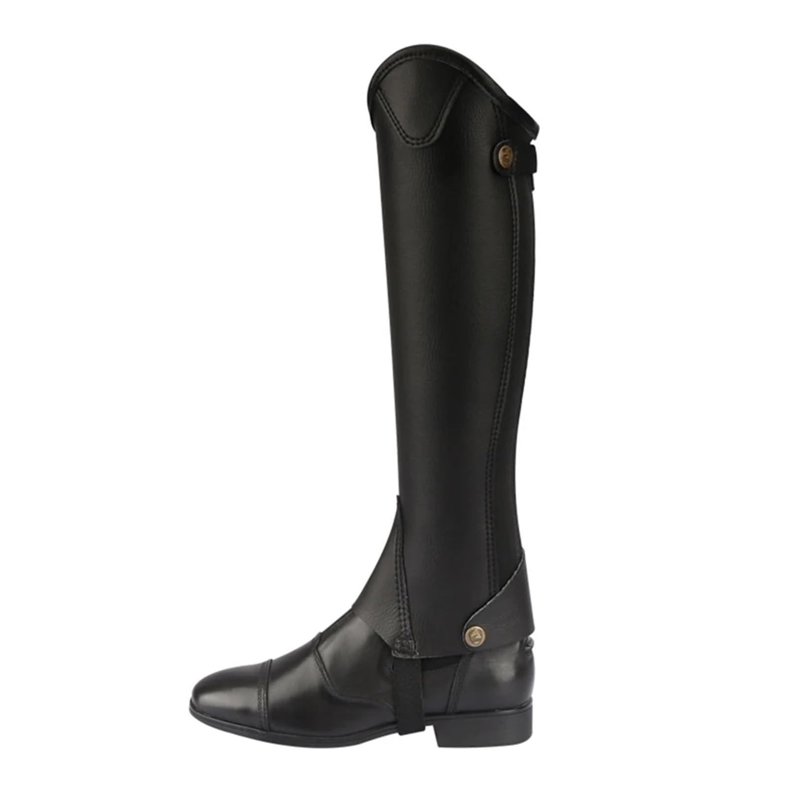 Equitación Media Chaps Polainas de equitación unisex Flexi cuero for mujer y hombre