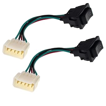 ZOOKOTO DC12V 24 V، 2 قطع العالمي 5-دبوس سيارة نافذة التبديل السلطة مع الأسلاك سيارة الشريحة خارج التبديل التحكم السلطة نافذة رفع تسخير المقبس محول