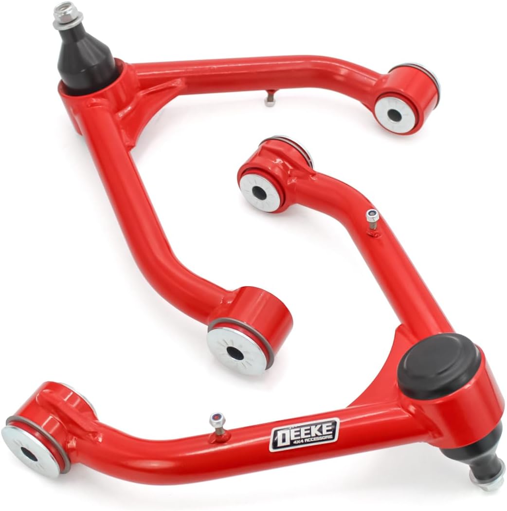 Front Upper Control Arms for 1999-2006 Chevy Silverado GMC Sierra 1500,2000-2006 Suburban 1500&Tahoe,Yukon XL 1500,GMC Yukon,2-4" PU Bushing Suspension Control Arm(2PCS)