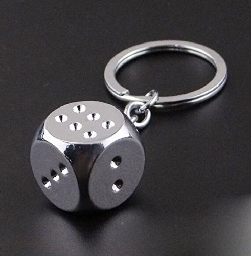 Flikool Metal Porte-Cles Keychain Alliage de Zinc des Mahjong Pendentif Keyring Cle Chaine Anneau Key Ring Chain pour Pantalon Portefeuille Cover