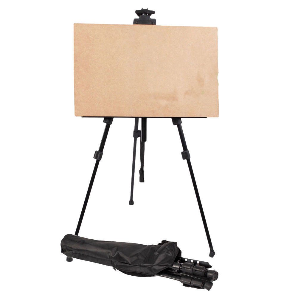 DOBO Treppiede per Tableau Matrimonio cavalletto Dipinto Tela Disegno Pittore Pittura, nero