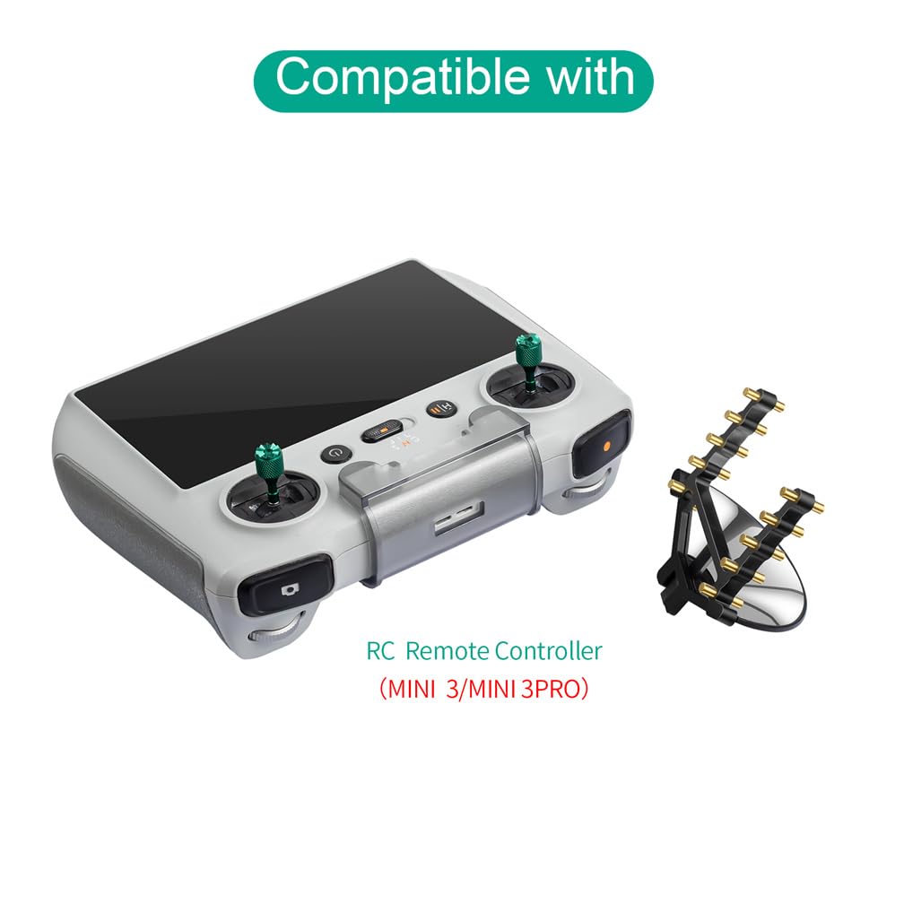 DJI RC Mini 3/3 Pro Amplificateur de signal d'antenne, rallonge de portée, laiton aluminium plastique, augmentation de la distance de vol de 30 % à 50 %, installation facile, noir, 1 paquet