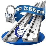 NTG Rail Airlin 2 pièces de 2m avec 10 pièces Fitting Forme...