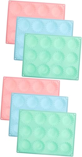 Hemoton 6 Pcs Cake Mold Cookie Molds for Baking Silicone Candy Mold Silicone Molds for Candy Silicone Muffin Pan Candy Making Supplies Silicone Tart