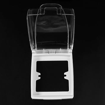 Buwei Plastic Wall Switch Waterproof Cover Box Wall Light Panel Socket Doorbell Flip Cap Cover Clear Bathroom Kitchen Accessory