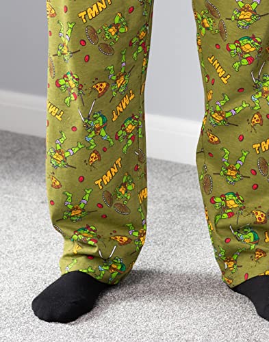 Teenage Mutant Ninja Turtles Mens Lounge Pants TMNT Green Pjs Trousers3