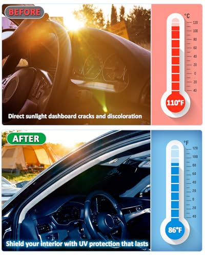Image of Sun Shade for A4 /S4 2017-2024 2025 2026 Windshield Sunshade Window Cover