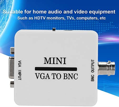 V BESTLIFE VGA to BNC Converter, HD VGA to BNC Video Adapter, Mini 1080P Audio Converter for Video Conferencing, Home Theater Monitors, HDTV, TV, Computers, etc.