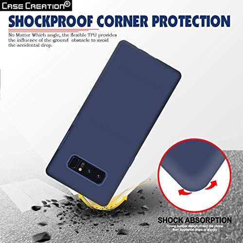 Image of Case Creation Luxurious OG Series for Samsung Galaxy C9 Pro Case Cover,Anti-Dirty Slim Case Frosted Matte Cute Candy TPU Raised Bezel (Splash of Color) Back Cover for Samsung C9 Pro -Navy Blue