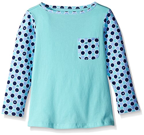 Scout + Ro Girls' Long-Sleeve Tile-Print Jersey T-Shirt