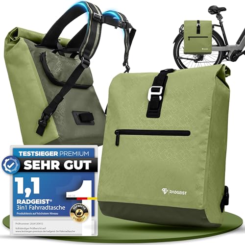 RADGEIST Fahrradtasche für Gepäckträger I Gepäckträgertasche &...