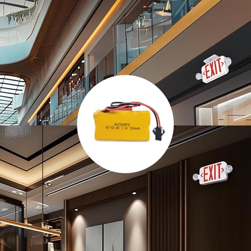 XUNTU 3.6V 900mAh AA ELB-B001 Replacement NiCad Battery Compatible for Lithonia ELB-B001 Lithonia EU2 LED Interstate ANIC1566 Unitech 0253799 Emergency Light/Exit Light (10 Pack) by XUNTU - Image 5