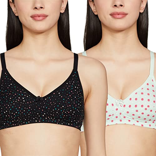 Image of Max Women Cotton Blend Printed Cut Sew T-Shirt Bra - Pack of 2