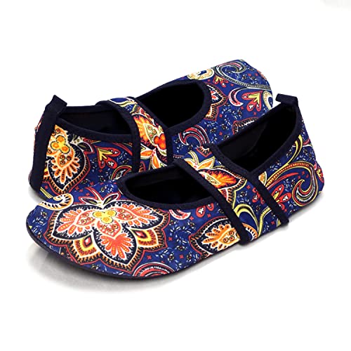 Nufoot Futsole Women's Soft-Sided Shoes for Indoors/Outdoors, Foldable & Flexible Footwear for...