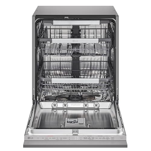 LG DB476TXS Geschirrspüler, 43 dB, Energieklasse A, Dampf, ThinQ, Silber