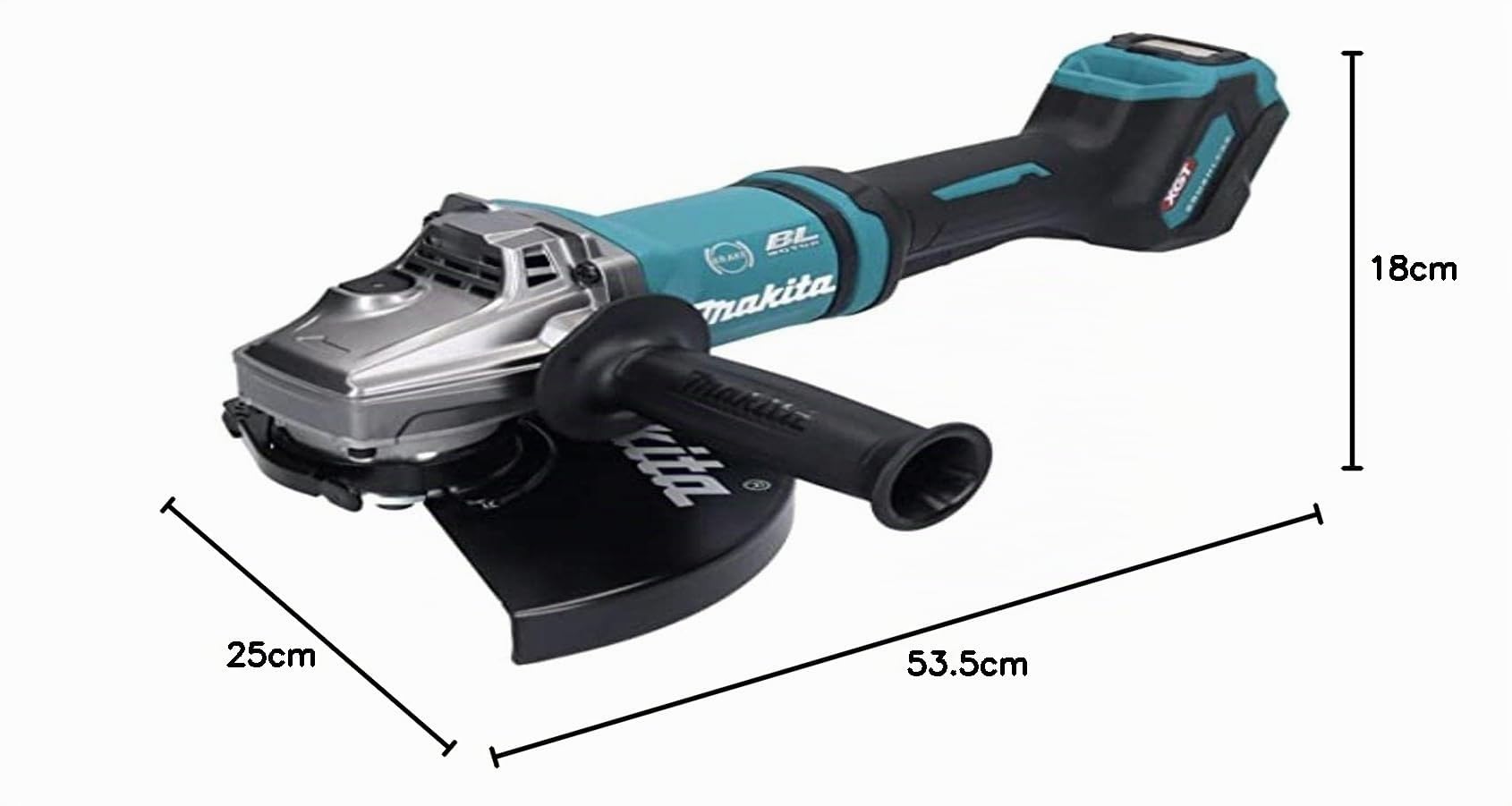 Amoladora BL 40Vmax XGT 230mm Palanca AFT/AWS marca Makita