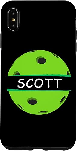 Vista 13 de iPhone 14 Novelty Pickleball Personalized Name Scott Sports Case