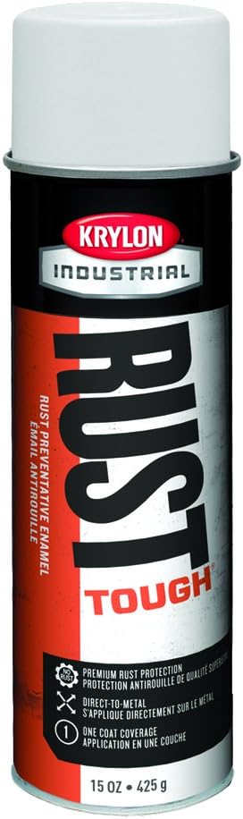 Krylon Rust Tough Spray Paint 15 oz Gloss White (Pack of 6)