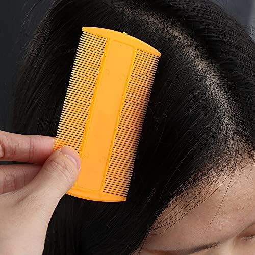 ayushicreationa Plastic Lice Comb Nits RemovalComb Dandruff Dust Narrow TeethComb for Women and Men, Kids Multicolor (Pack of 3)