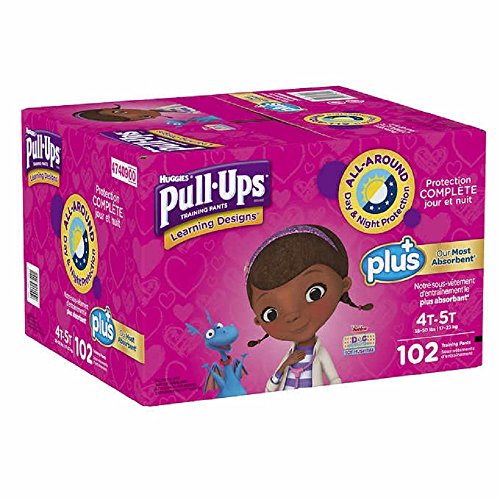 Learning Designs Pull-Ups for Girls (Size 4T-5T: 102ct, 38-50lbs)