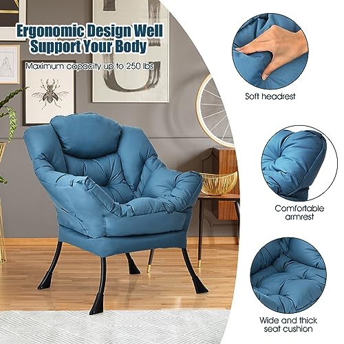 Sillón Lazy Chair Plegable Azul miniatura 5