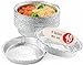 Disposable Aluminum Foil Pans With Clear Plastic Lids, 9 Inch Round, Pack Of 40 Sets
