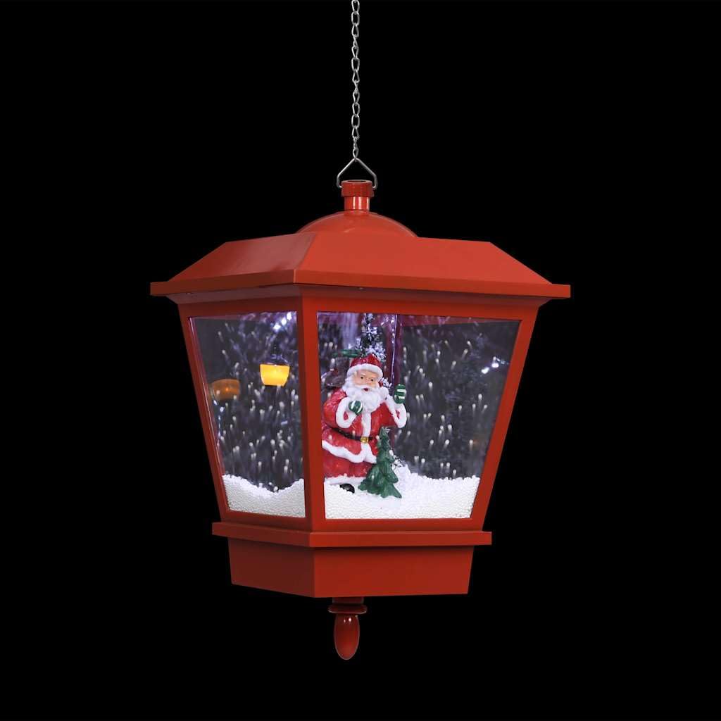 Lampada natalizia a sospensione LED, Babbo Natale, rosso, 27 x 27 x 45 cm