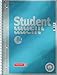 Brunnen 1067147 Notizblock/Collegeblock Dotted Premium Deckblatt , 5 Stück cyan-metallic