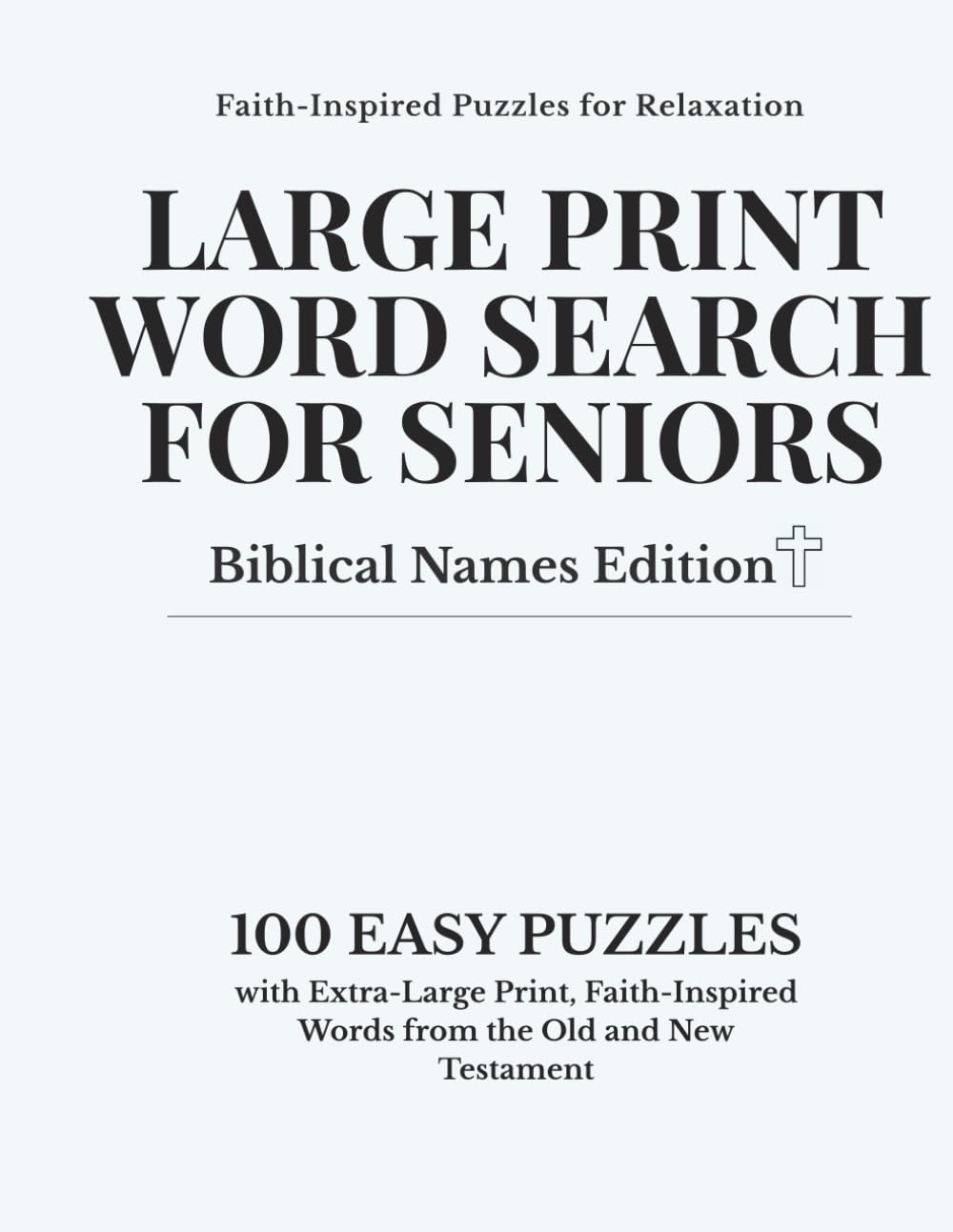 Large Print Word Search for Seniors: Biblical Names Edition