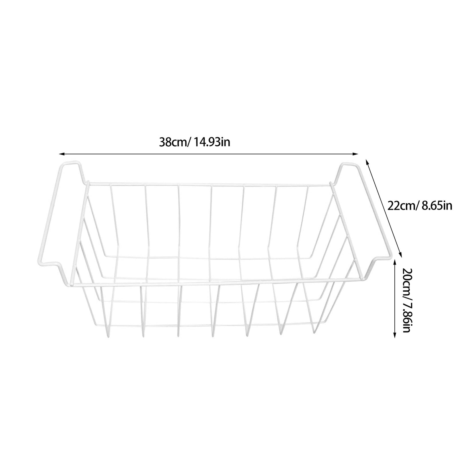 POPETPOP Estante Para Congelador De Metal Organizador De Almacenamiento Separador Colgante Cesta De Alambre Para Congelador Horizontal Para Organizar Paquetes De Hielo y Alimentos Profundo