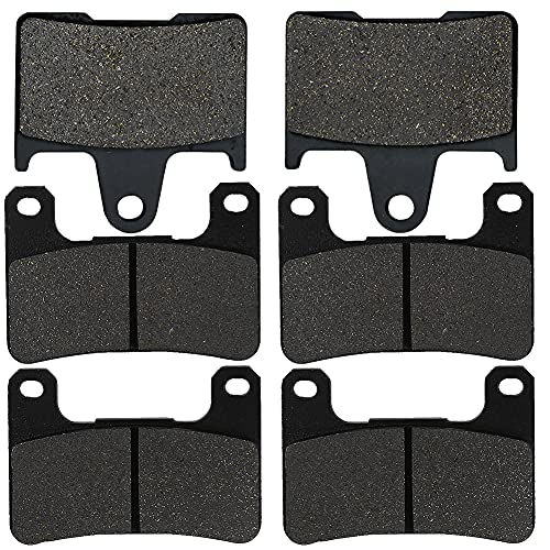 Yerbay Compatible Front Rear Brake Pads Kits for Suzuki GSXR-1000 GSXR1000 2004 2005 2006 - GSXR600 GSXR750 GSXR 600 750 04 05 Yerbay Compatible Front Rear Brake Pads Kits for Suzuki GSXR-1000 GSXR1000 2004 2005 2006 - GSXR600 GSXR750 GSXR 600 750 04 05