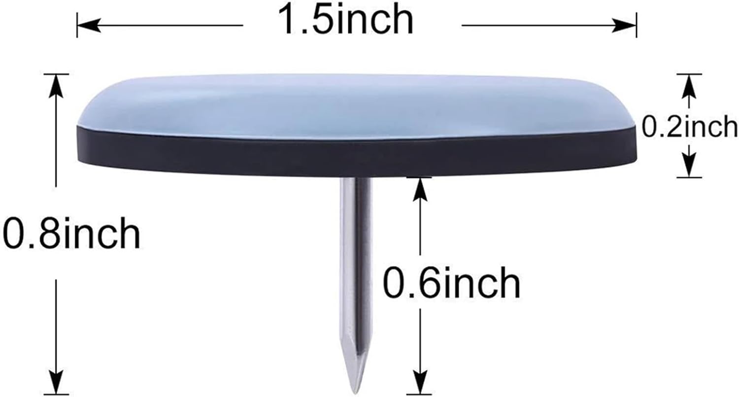Furniture Sliders 80Pcs Furniture Leg Sliders Pads with Nail Feet Moving Gliders Mover Floor Protector for Tables Sofas Recliners(25mm)