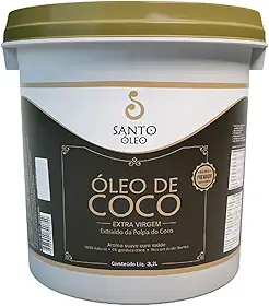 Óleo de coco Extra Virgem de Polpa Balde 3,2 Litros