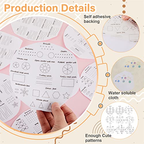 10 Pcs Beginners Embroidery Stitch Practice Kit Embroidery Kit To Learn Stitches For Sewing Lover Diy Handmade Bag Dress Hat Cloth Craft Decoration Gift 5.9 X 5.9 Inch (Geometric Pattern) #TOP2