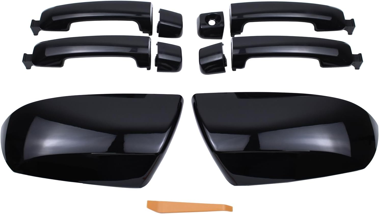 MOTOKU Exterior Door Handle and Mirror Cover Kit for Toyota Tundra/Sequoia (2007–2022)