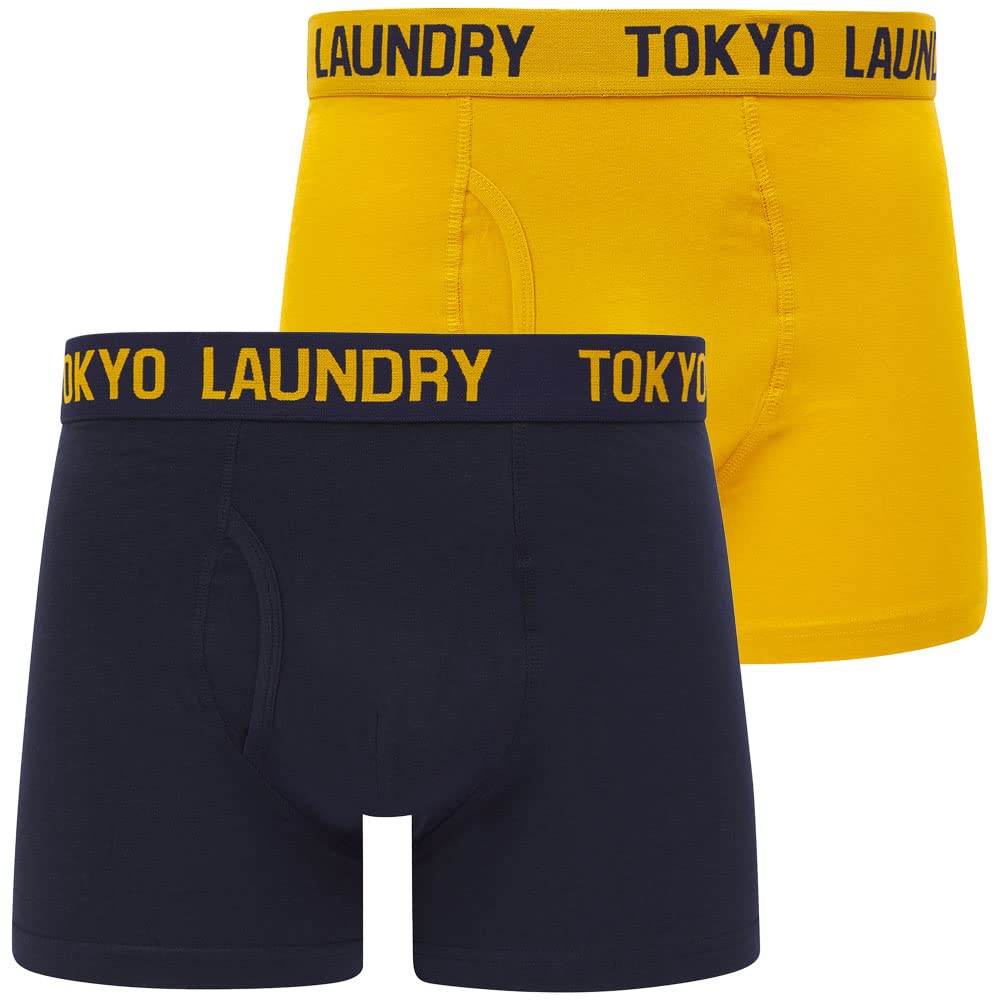 Tokyo Laundry Men's 2 Pack Gift Box Stretch Cotton Boxer Shorts Set