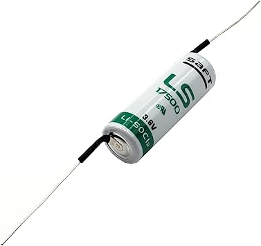SAFT LS17500 W Axial Leads 3.6V Lithium Battery for Unattended Sensors, RFID Tracking, Intrusion Sensors, Invisible Fencing, Asset Tracking, Theft Prevention, SAFT MFG PN 700134