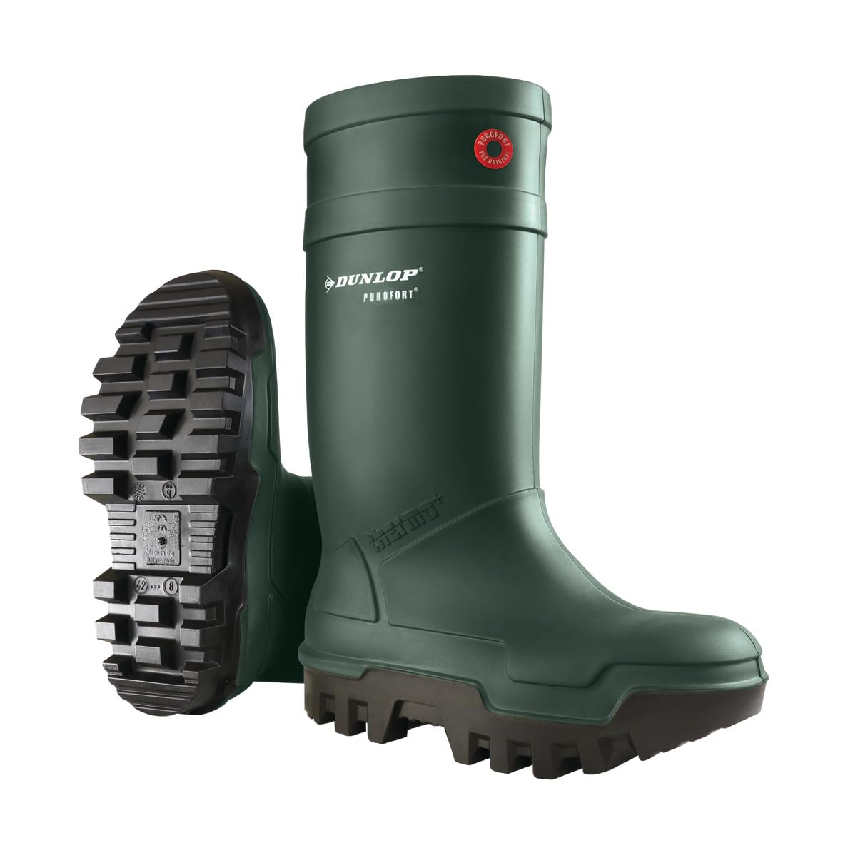 Dunlop Purofort Thermo+ Full Safety Wellingtons Green Size 8 BSWIDIST-C66293308