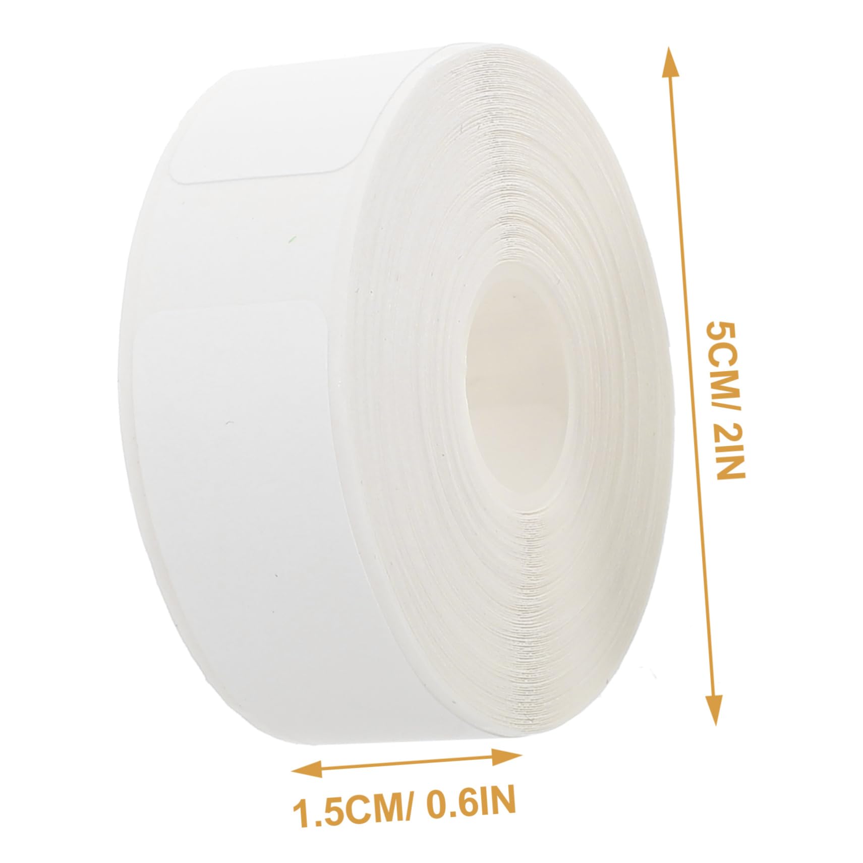 DOITOOL 3 Ensembles Rolls Étiquettes Thermiques Auto Adhésives Transparentes Pour Impression De Étiquettes Blanches Pour Bureau Et Utilisation Diy 3 Rouleaux*3