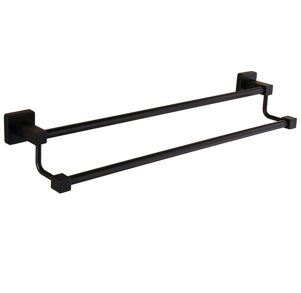 Porte-serviettes de salle de bain noir mat pour un rangement chic et ordonné