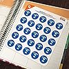 Texas A&M -Corpus Christi Primary Logo 1" Planner Calendar Scrapbooking Crafting Clear Stickers #4