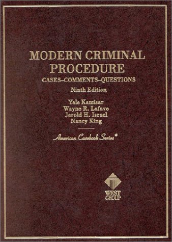 Modern Criminal Procedure: Cases, Comments and ... 0314239006 Book Cover