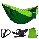 【Hängematte Outdoor Zubehör】Hängematte bietet 2 x Premium Karabinerhake und 2 x Nylonschlingen. Es gibt auch einen Sack zur schnellen Aufbewahrung. Ein tolles geschenk für Menschen, die gerne camping, backpacking, reisen, campen, wandern, allgemeine Abenteuer oder einfach nur abhängen und sich im Garten entspannen.